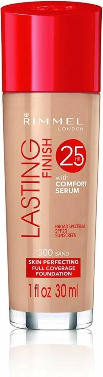 Rimmel London Lasting Finish Foundation - 300 Sand 3 Rimmel London Lasting Finish Foundation - 300 Sand