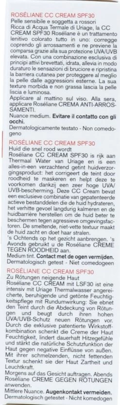 Uriage Roséliane Cc Crème Spf30 -Mooi Leven 356x1200 1