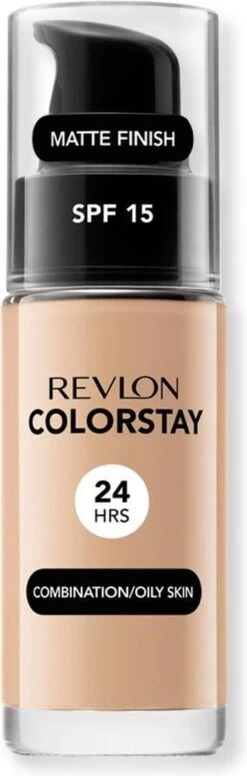 Revlon Colorstay Foundation With Pump - 220 Natural Beige (Oily Skin) 18 Revlon Colorstay Foundation With Pump - 220 Natural Beige (Oily Skin) -Mooi Leven 382x1200