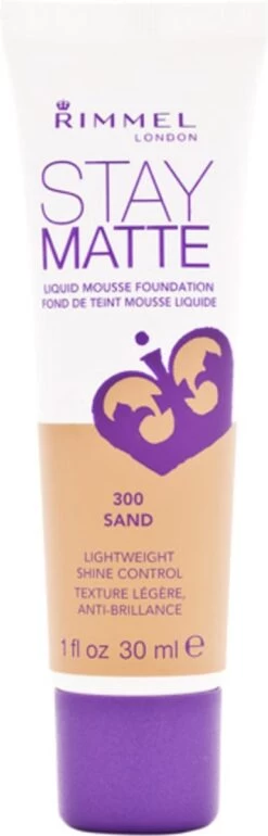 Rimmel London Stay Matte Liquid Foundation - 300 Sand 12 Rimmel London Stay Matte Liquid Foundation - 300 Sand -Mooi Leven 385x1200 2