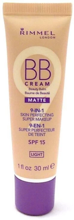 Rimmel London BB Cream 9-in-1 Matte Skin Perfecting Super Makeup - Light - BB Cream -Mooi Leven 406x1200 2