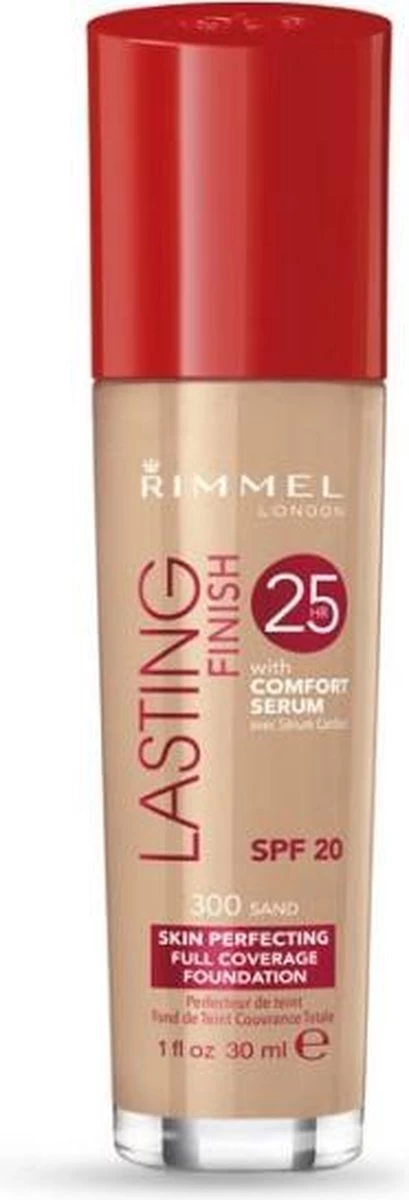 Rimmel London Lasting Finish Foundation - 300 Sand 17 Rimmel London Lasting Finish Foundation - 300 Sand - Afbeelding 15