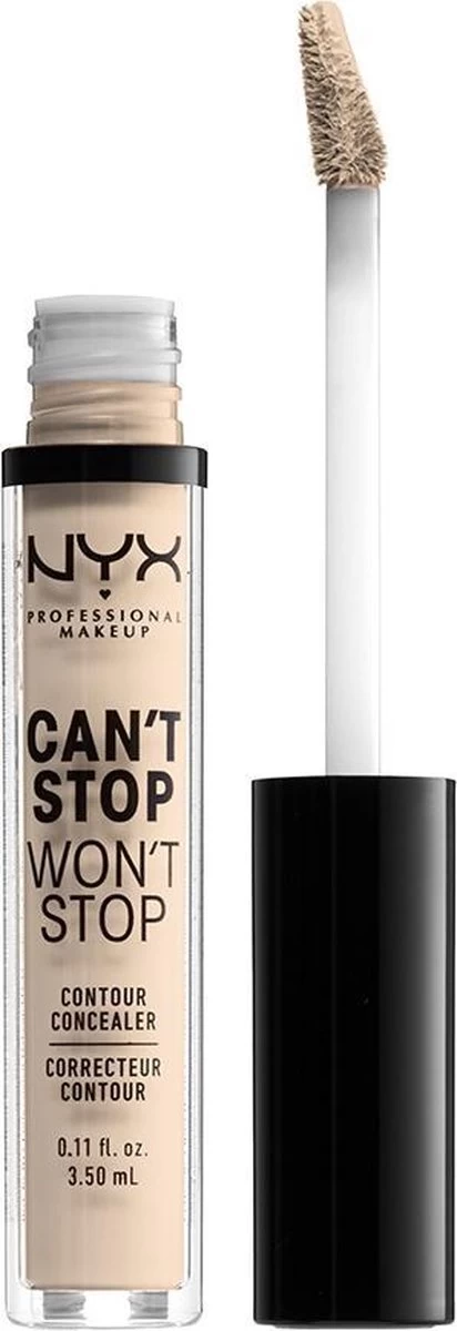 NYX Professional Makeup - Can't Stop Won't Stop Concealer - Fair 4 NYX Professional Makeup - Can't Stop Won't Stop Concealer - Fair - Afbeelding 2