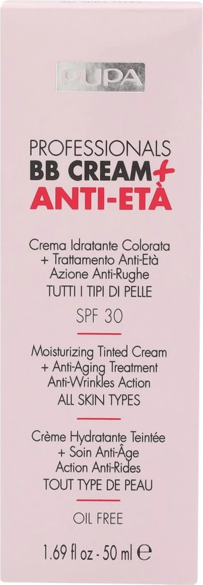 PUPA Milano Pupa Professionals BB Creme Anti-Eta SPF30 002 Sand 4 PUPA Milano Pupa Professionals BB Creme Anti-Eta SPF30 002 Sand - Afbeelding 2
