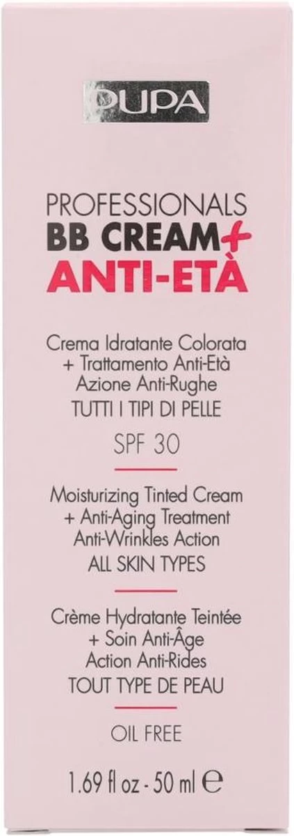 Pupa Milano Professionals BB Cream + Anti-Eta - 001 Nude 5 Pupa Milano Professionals BB Cream + Anti-Eta - 001 Nude - Afbeelding 3