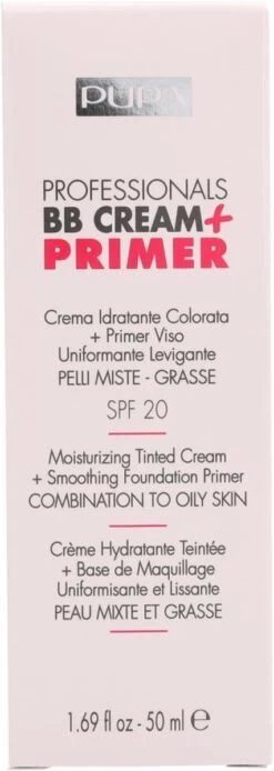 Pupa Milano BB Cream + Primer For Combination To Oily Skin - 001 Nude -Mooi Leven 427x1200 1