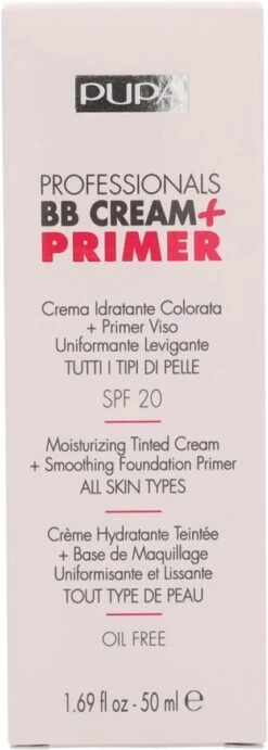 Pupa Milano Professionals BB Cream + Primer - Nude 001 36 Pupa Milano Professionals BB Cream + Primer - Nude 001 -Mooi Leven 429x1200