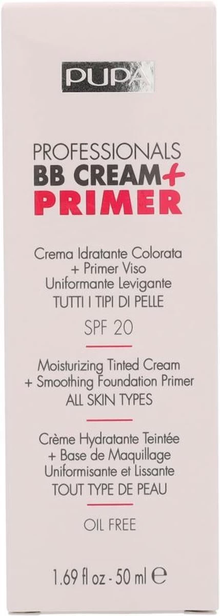 Pupa Milano Professionals BB Cream + Primer - Nude 001 19 Pupa Milano Professionals BB Cream + Primer - Nude 001 - Afbeelding 17