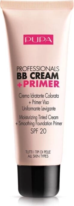 Pupa Milano Professionals BB Cream + Primer - Nude 001 28 Pupa Milano Professionals BB Cream + Primer - Nude 001 -Mooi Leven 430x1200