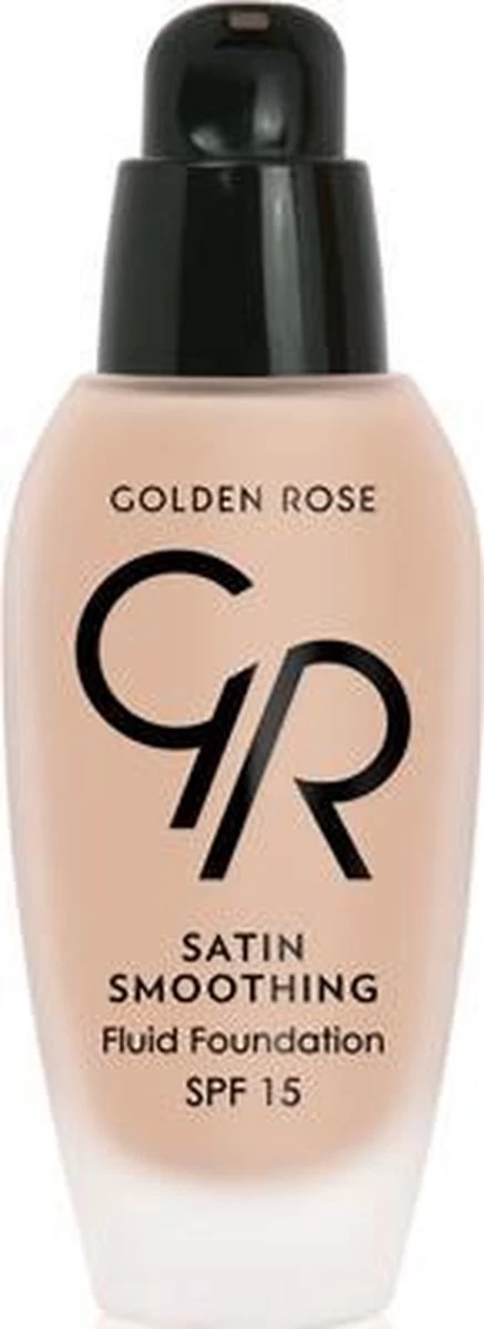 Golden Rose Satin Smoothing Fluid Foundation NO: 28 Vloeibare Foundation Met SPF15 En Vitamine E 3 Golden Rose Satin Smoothing Fluid Foundation NO: 28 Vloeibare Foundation Met SPF15 En Vitamine E