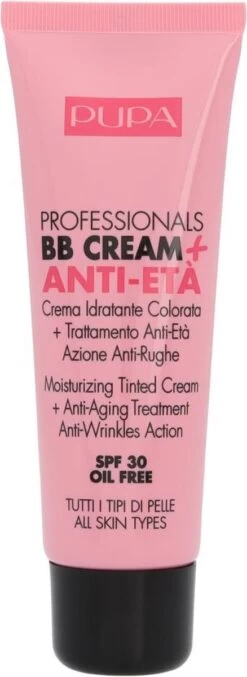 Pupa Milano Professionals BB Cream + Anti-Eta - 001 Nude 21 Pupa Milano Professionals BB Cream + Anti-Eta - 001 Nude -Mooi Leven 438x1200 5