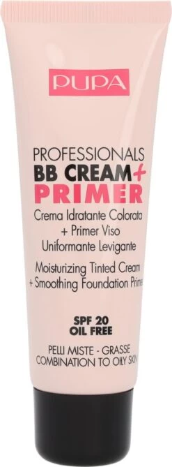 Pupa BB Cream + Primer For Combination To Oily Skin - 002 Sand -Mooi Leven 443x1200