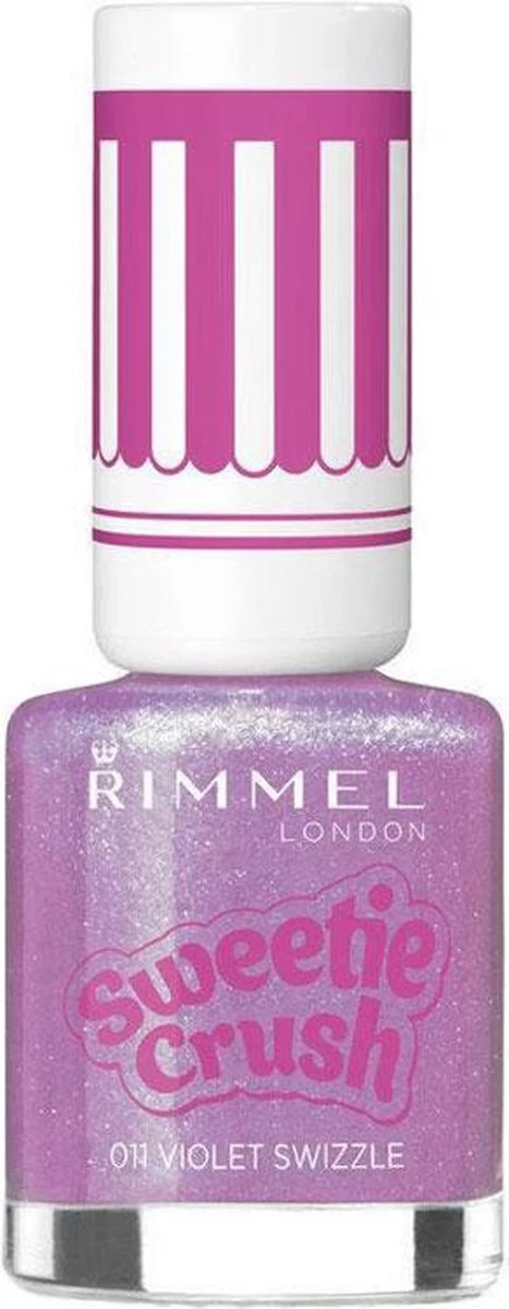 Rimmel London Sweetie Crush Special Effect Nail Colour - 011 Violet Swizzle - Paars - Nagellak 3 Rimmel London Sweetie Crush Special Effect Nail Colour - 011 Violet Swizzle - Paars - Nagellak