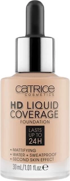 Catrice - Liquid Make-Up HD Liquid Coverage (Foundation) 30 Ml 030 Sand Beige - -Mooi Leven 468x1200