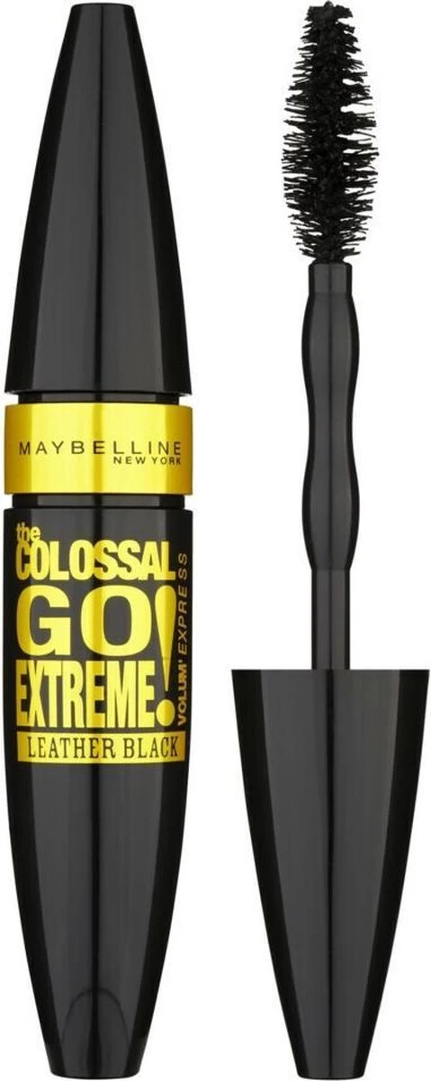 Maybelline Volum'Express Colossal Go Extreme! Leather Black Mascara - Zwart 3 Maybelline Volum'Express Colossal Go Extreme! Leather Black Mascara - Zwart