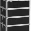 XXL PRO Visagie Beauty Case Koffer Trolley - Nagelkoffer Op Wielen Voor Makeup Of Cosmetica - Grote Uitklapbare Opbergsysteem Nagel Styliste Kapster - Zwart -Mooi Leven 484x1200 3