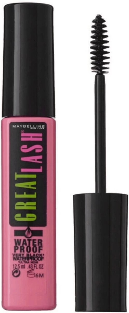 Maybelline Great Lash Waterproof Mascara - Zwart 3 Maybelline Great Lash Waterproof Mascara - Zwart