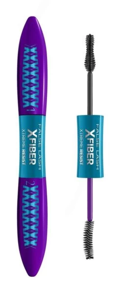 L'Oréal Paris False Lash Xfiber Xtreme Resist Mascara - Zwart - Waterproof -Mooi Leven 499x1200 3