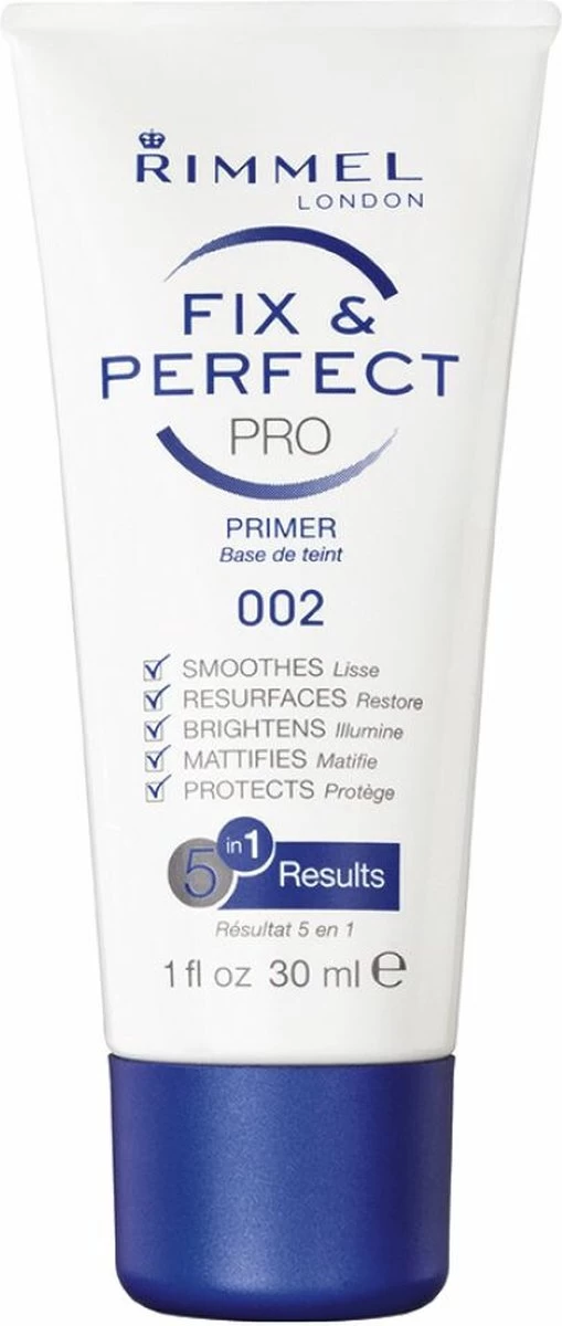 Rimmel London Fix & Perfect Make-Up Primer - 002 Transparent - 30 Ml 10 Rimmel London Fix & Perfect Make-Up Primer - 002 Transparent - 30 Ml - Afbeelding 8