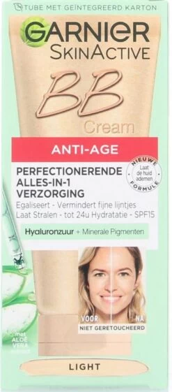 Garnier Skin Naturals BB Cream Anti Aging - 50 Ml - Light 25 Garnier Skin Naturals BB Cream Anti Aging - 50 Ml - Light -Mooi Leven 528x1200