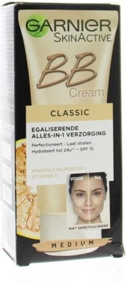 Garnier SkinActive BB Cream Classic Medium 5-in-1 Verzorging - 50 Ml -Mooi Leven 533x1200 1