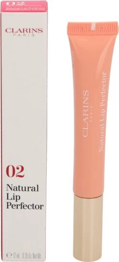 Clarins Instant Light Natural Lip Perfector - 02 Abricot Shimmer - Lipgloss - 12 Ml -Mooi Leven 549x1200 1