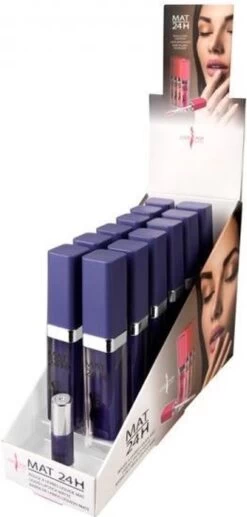 Lovely Pop Cosmetics - Vloeibare Lipstick - Mat - 24H - Paars - Nummer 40313 -Mooi Leven 573x1200