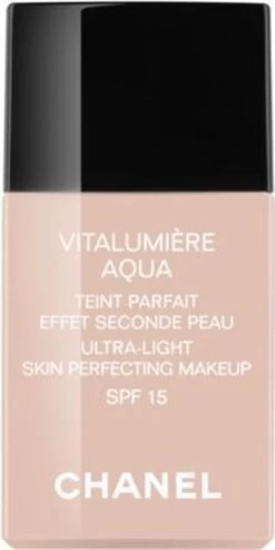 Chanel Vitalumiere Aqua Foundation - 30 Beige - SPF15 - 30 Ml 19 Chanel Vitalumiere Aqua Foundation - 30 Beige - SPF15 - 30 Ml -Mooi Leven 600x1200 1