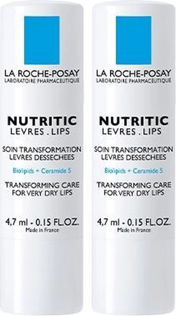 La Roche-Posay Nutritic Lippenstick - 2x4,7ml - (zeer) Droge Lippen 3 La Roche-Posay Nutritic Lippenstick - 2x4,7ml - (zeer) Droge Lippen