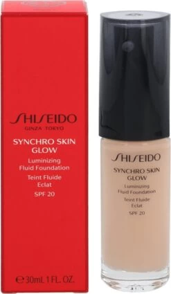 Shiseido Synchro Skin Glow Luminizing Fluid Foundation - N3 Neutral - 30 Ml - Foundation -Mooi Leven 697x1200