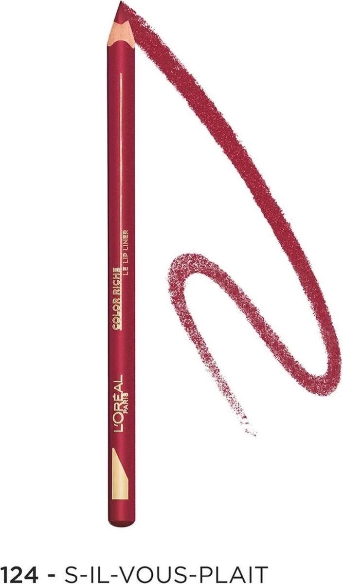 L’Oréal Paris Color Riche Lipliner - 124 S'il Vous Plait - Rood Lippenpotlood 10 L’Oréal Paris Color Riche Lipliner - 124 S'il Vous Plait - Rood Lippenpotlood - Afbeelding 8