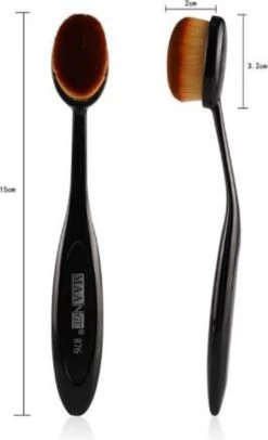 Brush - Make-up - Ovale Brush - Make Up Kwast - Make-up Kwast - Oval Make Up Brush - Foundation Brush - Make-up Brush | 1 Stuk -Mooi Leven 730x1200 2