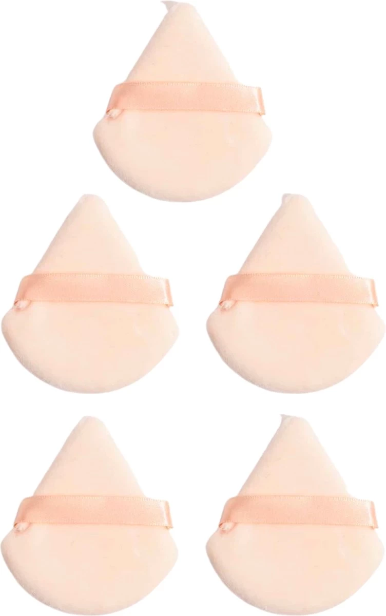 Merkloos Powder Puff Driehoek - Powder Puff - Beauty Blender - Powder Puff Triangle - 5 Stuks - Perzik 3 Merkloos Powder Puff Driehoek - Powder Puff - Beauty Blender - Powder Puff Triangle - 5 Stuks - Perzik