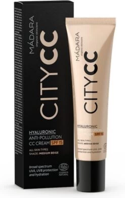 MÁDARA Anti-Pollution CC Cream SPF15 Medium Beige 40ml - Hyaluronzuur -UVA/UVB -Mooi Leven 757x1200 1