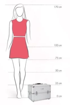 Veronica NAIL-PRODUCTS - Aluminium Koffer - Zilver - 3 Vaks - Draagriem En Afsluitbaar - Beautycase Voor Nagel, Pedicure, Manicure, Visagie, Make-up, Kapper Spullen. -Mooi Leven 800x1200 25