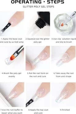 Elvi Polygel Starterskit -Complete Set Inc. USB UV/Led Mini Lamp-6x15g Polygel Kleuren Blauw - Nagelverlenging Polyacryl UV Nagellak-Quick Extension Temperature Color Changing Gel Blue Green -Mooi Leven 802x1200 5