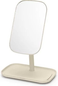 Brabantia ReNew Make-up Spiegel - Met Accessoireschaal - Soft Beige -Mooi Leven 813x1200 5