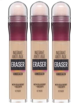 Maybelline Eraser Eye Concealer - Nude - 3 Stuks Voordeelverpakking 19 Maybelline Eraser Eye Concealer - Nude - 3 Stuks Voordeelverpakking -Mooi Leven 830x1200