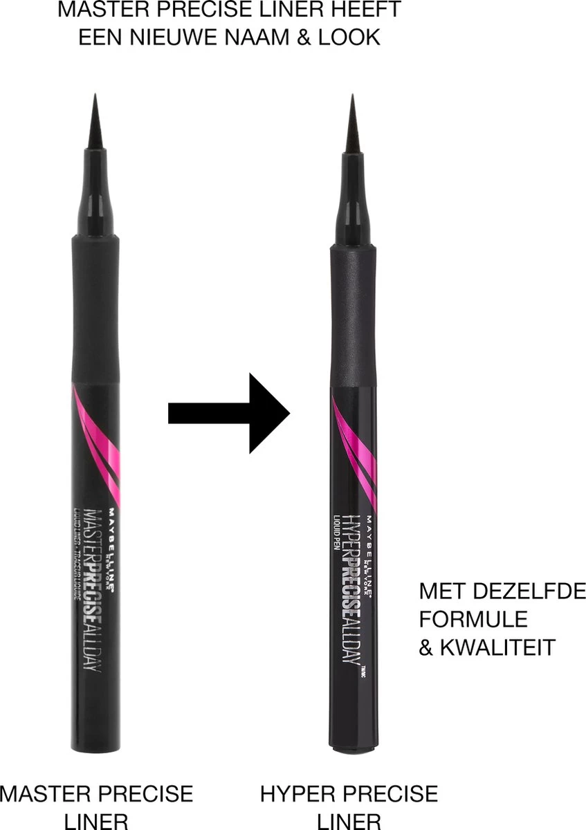 Maybelline Hyper Precise All Day Liquid Eyeliner - Zwart 7 Maybelline Hyper Precise All Day Liquid Eyeliner - Zwart - Afbeelding 5