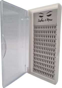 Lashes & More - Nepwimpers - 10D 12mm 0.05 D Krul - Pre-Made Volume Fans – Russian Volume – Pre-Made Fans- Wimperextensions – Wimper Extensions - Verkrijgbaar In Lengte 9mm Tot 15mm