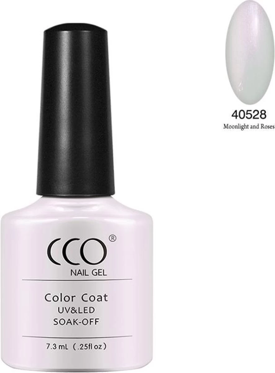 Cco Shellac-Moonlight & Roses-Transparant Wit Met Parelmoer- Gel Nagellak 8 Cco Shellac-Moonlight & Roses-Transparant Wit Met Parelmoer- Gel Nagellak - Afbeelding 6
