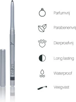 Blèzi® Automatic Eye Pencil 10 Shiny Black - Oogpotlood Zwart Waterproof - Zwart Met Shine 12 Blèzi® Automatic Eye Pencil 10 Shiny Black - Oogpotlood Zwart Waterproof - Zwart Met Shine -Mooi Leven 902x1200 6