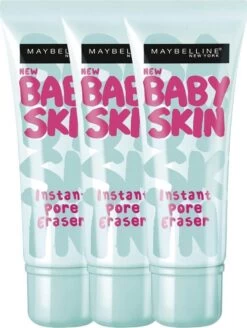 Maybelline Babyskin Pore Eraser Primer - Transparant - 3 Stuks - Voordeelverpakking -Mooi Leven 905x1200