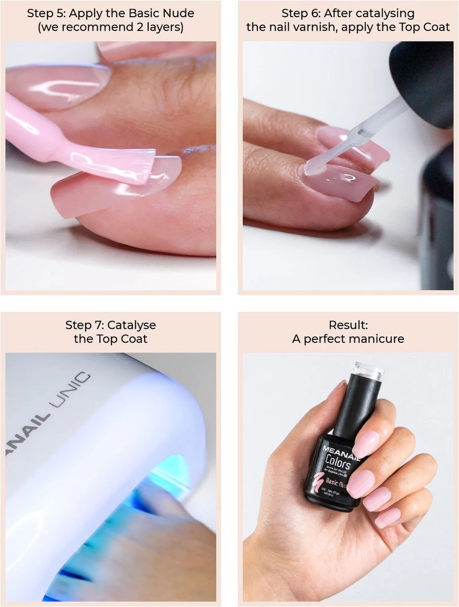 Méanail - Gellak - Kit Cube - Uv Lamp 36 Watt Zonder Timer - Starterspakket - Nude 5 Méanail - Gellak - Kit Cube - Uv Lamp 36 Watt Zonder Timer - Starterspakket - Nude - Afbeelding 3