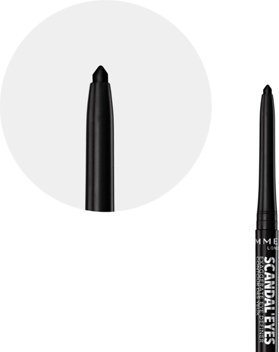 Rimmel London Exaggerate Full Colour Eye Definer Oogpotlood - 001 Black 8 Rimmel London Exaggerate Full Colour Eye Definer Oogpotlood - 001 Black - Afbeelding 6