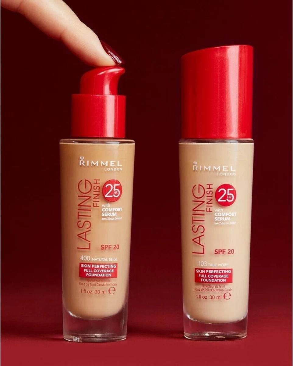 Rimmel London Lasting Finish Foundation - 300 Sand 7 Rimmel London Lasting Finish Foundation - 300 Sand - Afbeelding 5
