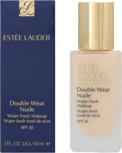 Estee Lauder - Double Wear Nude Water Fresh Makeup Spf30 Lightweight Foundation 1W1 Bone 30Ml -Mooi Leven 963x1200