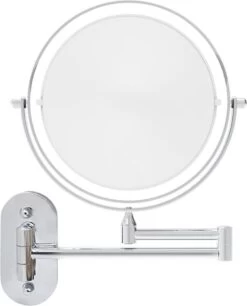 360° Draaibaar LED Scheerspiegel Met 5X Vergroting - 3 Lichtstanden - Dimstanden - Badkamerspiegel Met Natuurlijk Licht - Make-up Spiegel - Draadloos - Werkt Op Batterijen -Mooi Leven 970x1200 3