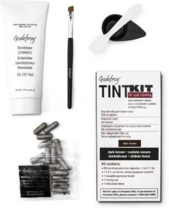 Godefroy Professional Wenkbrauwverf Dark Brown (20 Toepassingen)