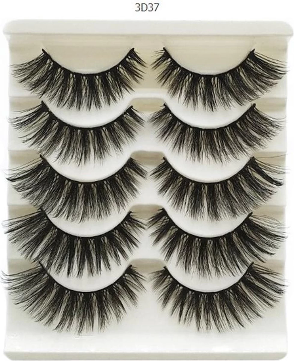 Without Lemons 3D Wimpers 3D37 - 5 Paar - Natuurlijke Kunst Wimpers - Nep Wimpers - Valse Wimpers - Zwart - Wimper Extension - Stijlvol - Fake Eyelashes - Natuurlijk - Stijvol - Make Up - 15cm 3 Without Lemons 3D Wimpers 3D37 - 5 Paar - Natuurlijke Kunst Wimpers - Nep Wimpers - Valse Wimpers - Zwart - Wimper Extension - Stijlvol - Fake Eyelashes - Natuurlijk - Stijvol - Make Up - 15cm